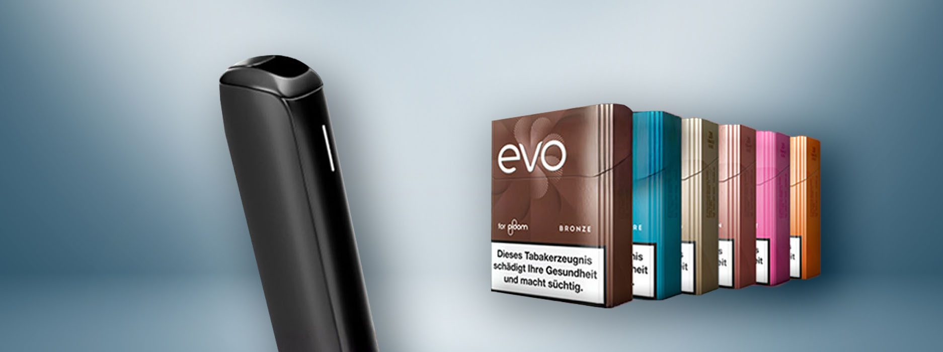Ploom AURA Gerät und EVO Tabaksticks