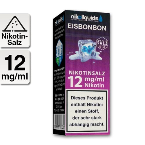 E-Liquid Nikotinsalz NIKOLIQUIDS Eisbonbon 12 mg 46829