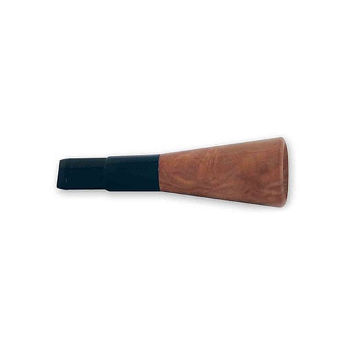 Zigarrenspitze Denicotea aus Bruyéreholz Acryl in braun schwarz 18 mm Durchmesser 8444