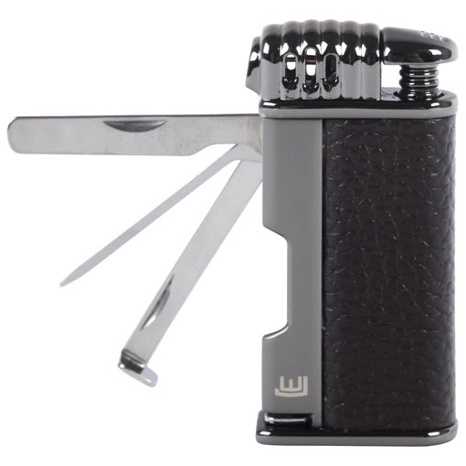 Pfeifenfeuerzeug Jet WINJET Davos schwarz/gun 81974