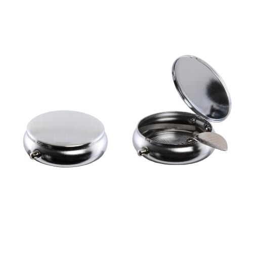 Taschenascher Metall ATOMIC chrom poliert 31702