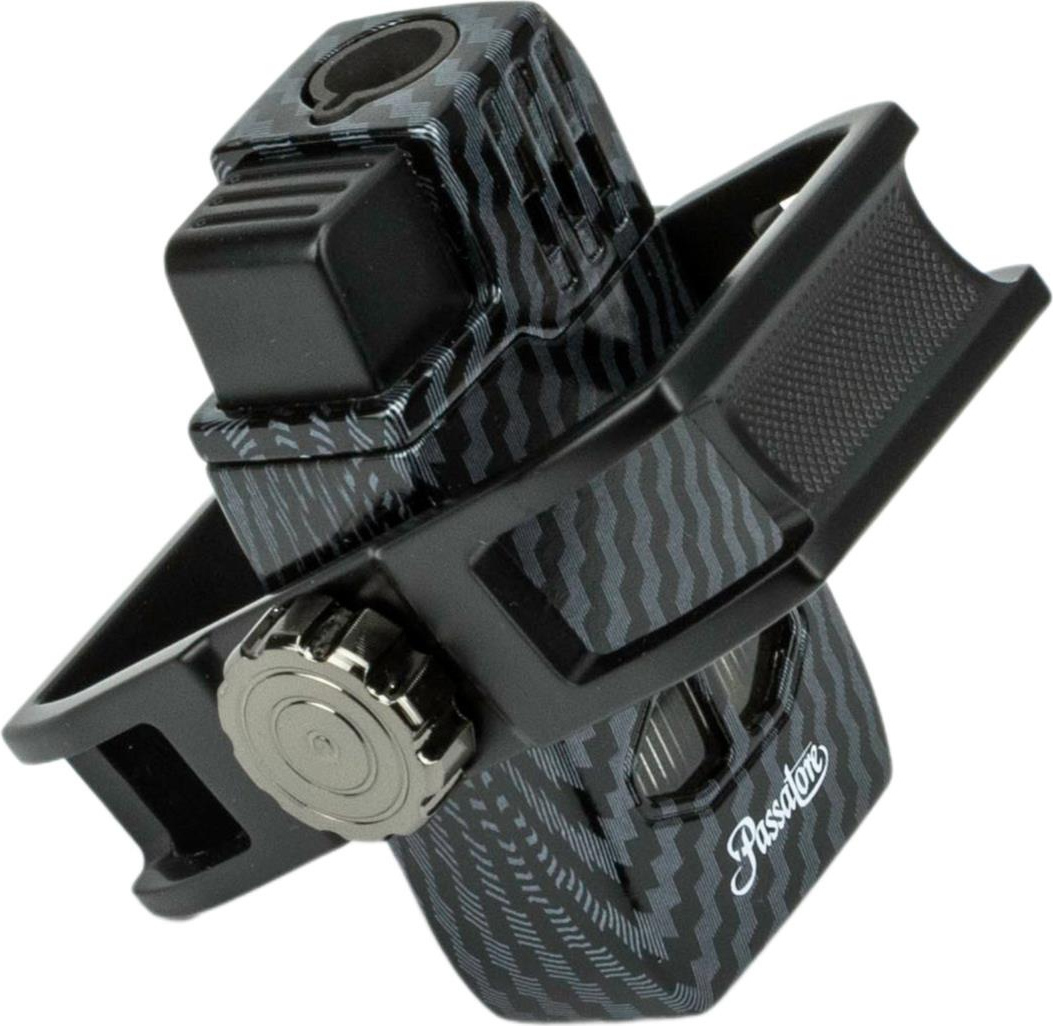 PASSATORE Jet Zigarrenfeuerzeug "Duke" Carbon Finish/schwarz 234591