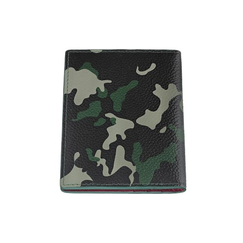 Kreditkartenetui ZIPPO Leder Camo gruen 6 Karten/1 Fensterf 10,5x8x1cm 45989