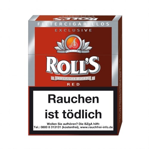 Roll's Exclusive Red Naturdeckblatt Filterzigarillos (8x23) SW12416
