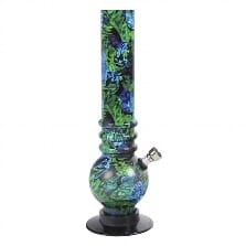 Bong Acryl Graffity blau-gruen 26 cm 43444