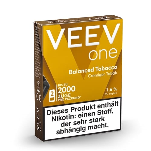 E-Shisha VEEV ONE PODS BALANCED TOBACCO SW40118