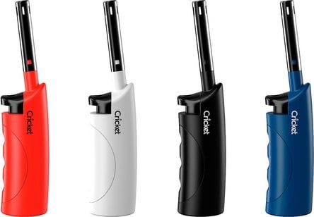 CRICKET Universalanzuender Einweg "Mini" bunt sort. 15cm Pz 285651