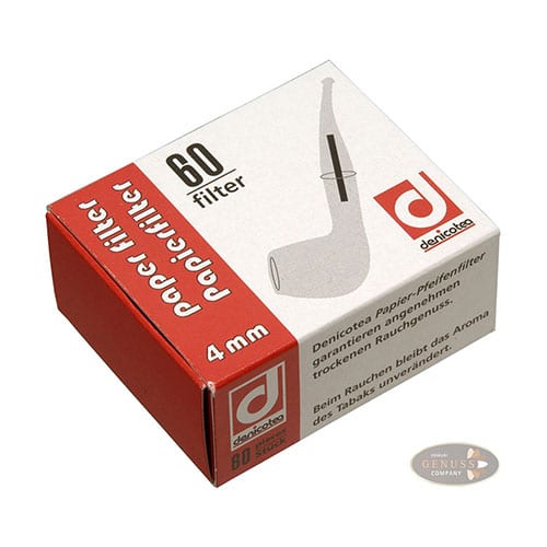 Pfeifenfilter Denicotea 4 mm 1 Schachtel à 60 Filter SW5544