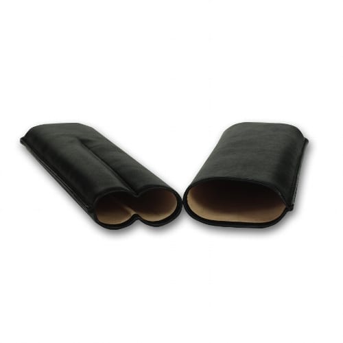 Zigarrenetui Leder 2er MARTIN WESS Churchill schwarz 34579