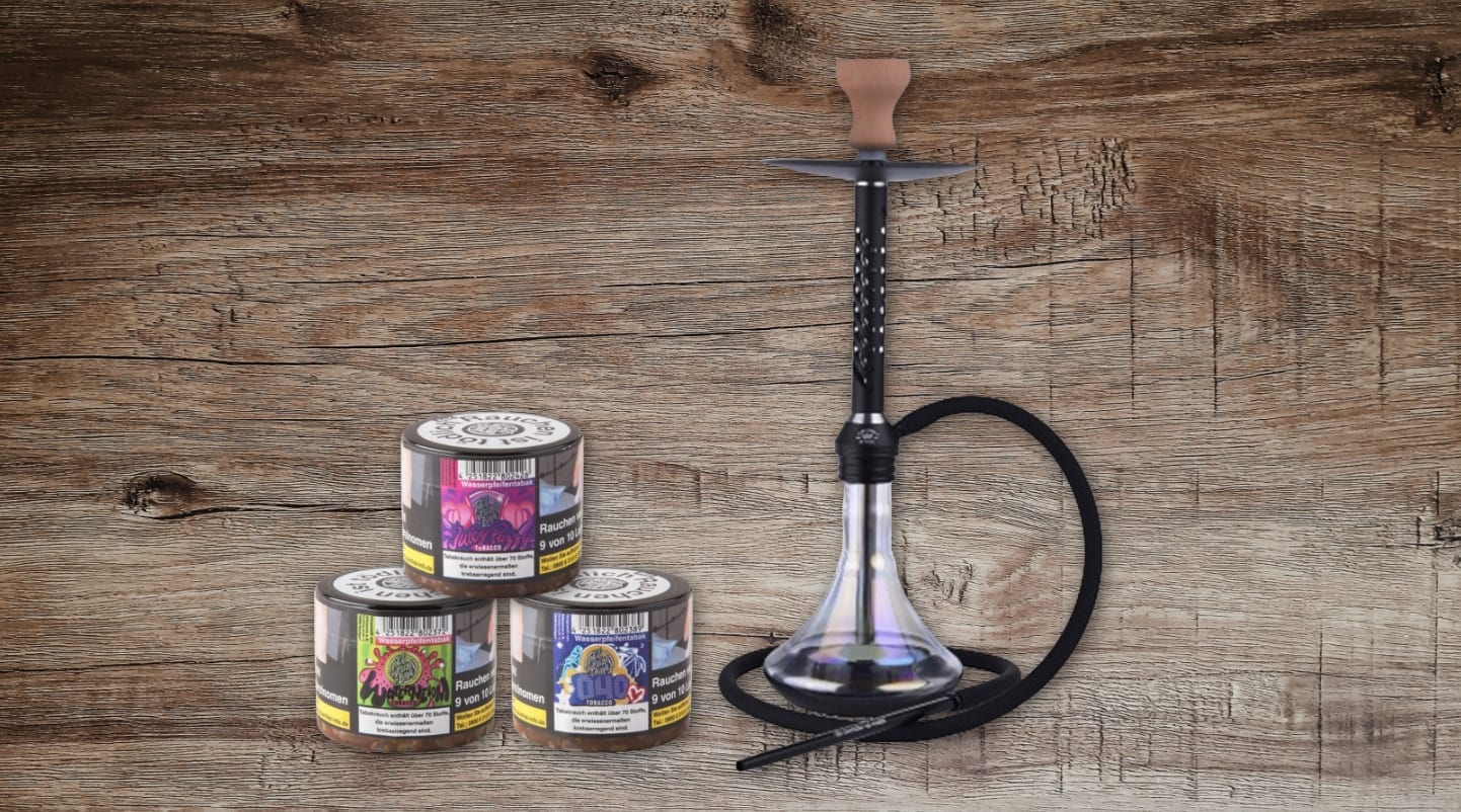 Wasserpfeifen und Wasserpfeifentabak plus Zubehör bei Tabak Börse24 online kaufen!