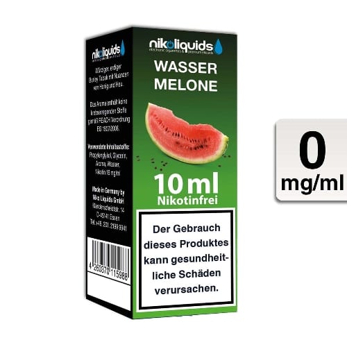 E-Liquid NIKOLIQUIDS Wassermelone 0 mg 50 PG / 50 VG 31550
