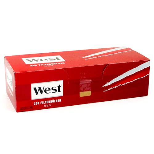 10.000 Stück West Red King Size Zigarettenhülsen SW12291