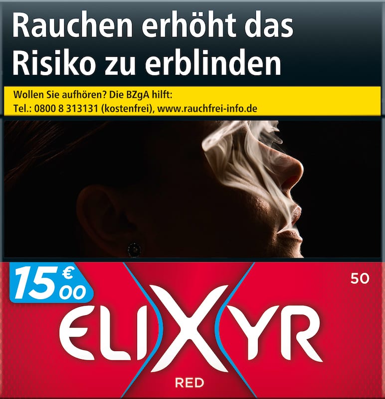 ELIXYR Red Zigaretten 5XL 15,00 Euro (4x47) SW35961