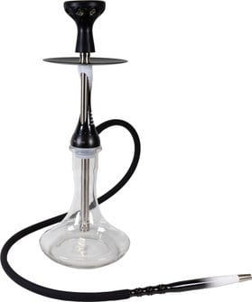 SHISTAR Shisha "Bagdad" schwarz/weiss 1er/57cm 446181