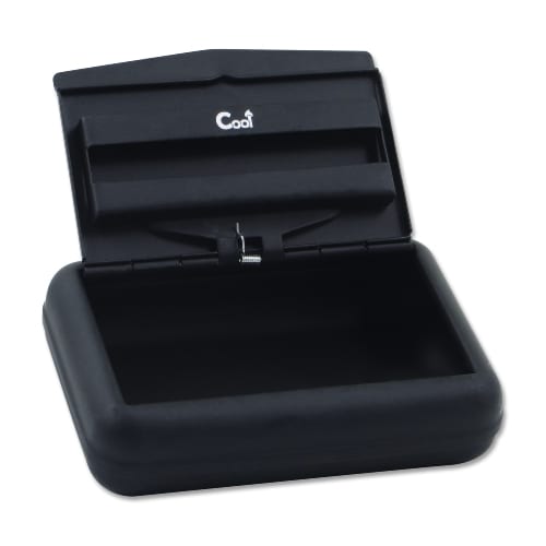 Feinschnitt-Tabakdose aus Metall beschichtet in schwarz matt SW7764