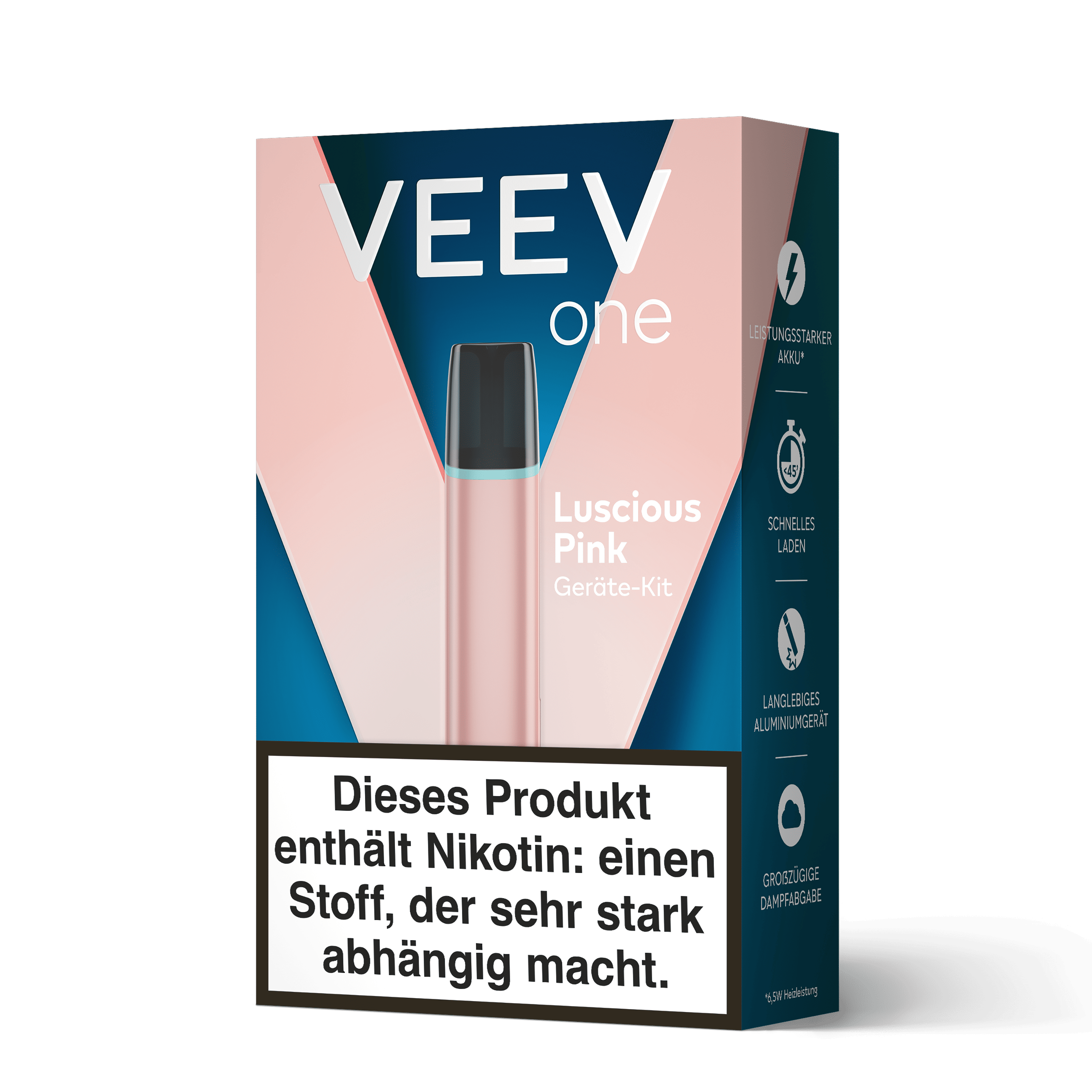 E-Shisha Veev One Luscious Pink Kit Device