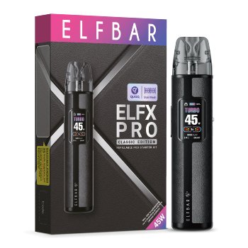 E-Zigarette ELFBAR Elfx Pro schwarz 1200 mAh | SW16762 E-Zigarette ELFBAR Elfx Pro schwarz 1200 mAh | SW16762