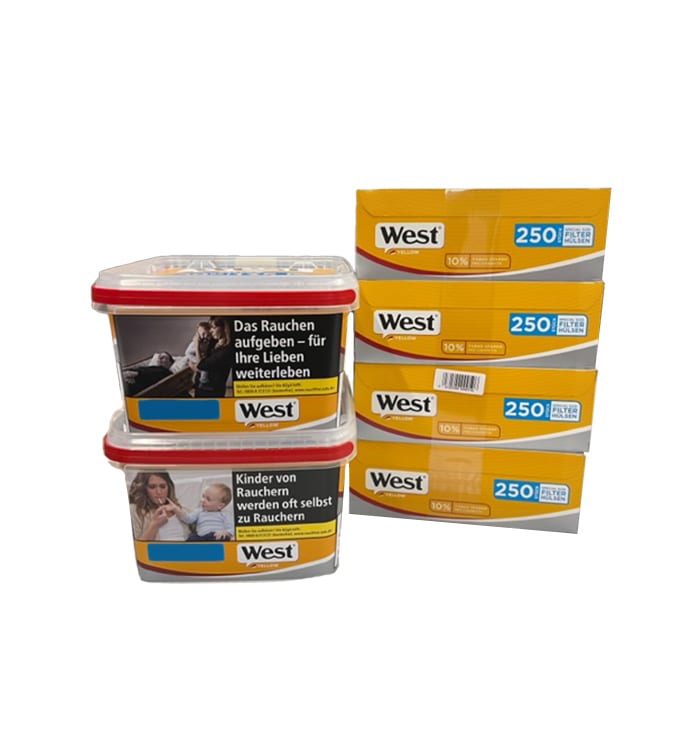 2 x EIMER West Yellow 110g & 1.000 West Yellow Special Hülsen SW15415