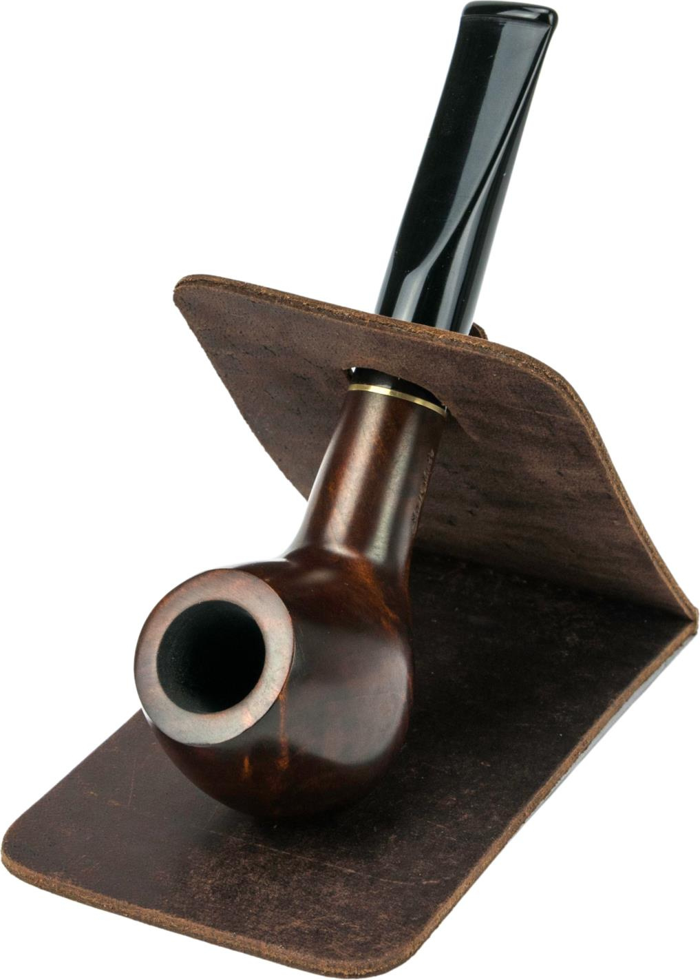 Pfeifenständer Büffelleder dunkelbraun antik 1er 553261