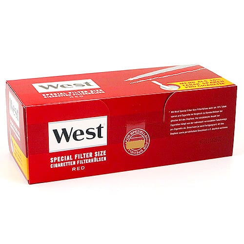 10.000 Stück West Red Special Zigarettenhülsen SW12334