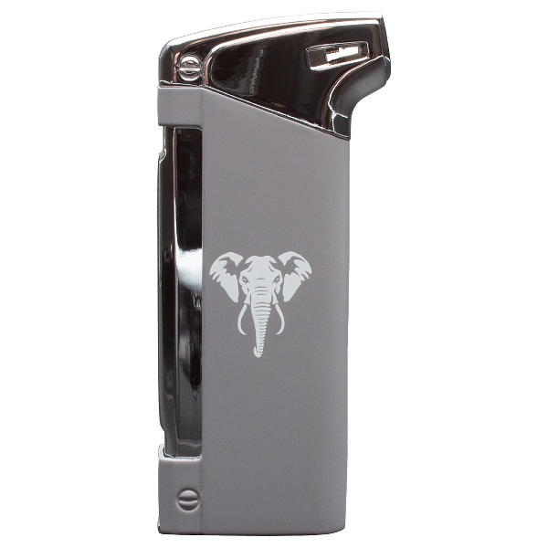 Pfeifenfeuerzeug Piezo WHITE ELEPHANT Pro-Bo grau 81876