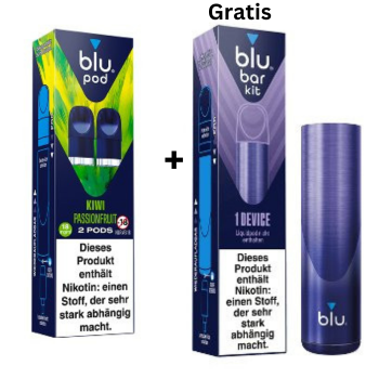Blu Bar Kit Prefilled Pods + Gratis Device Aktion 1005