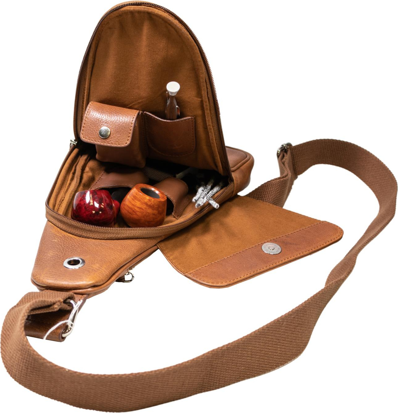 PASSATORE Pfeifen-/Zigarren Body Bag Leder braun 639962