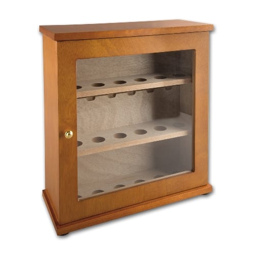 Pfeifenschrank Teakholz für 18 Pfeifen 41x43,2x16.6 cm SW3224