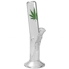 Bong Glas BREIT gebogen 40 cm 55 mm Schliff 18,8 mm 34111