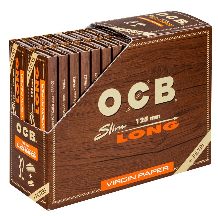Display OCB Unbleached Long Slim Virgin +Tips 32x32