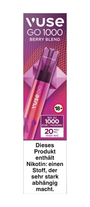 Einweg eZigarette Vuse GO Berry Blend 20mg bis zu 500 Puffs Einweg eZigarette Vuse GO Berry Blend 20mg bis zu 500 Puffs