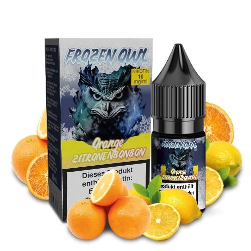 E-Liquid Nikotinsalz FROZEN OWL Orange Zitronenbonbon 10mg 47742