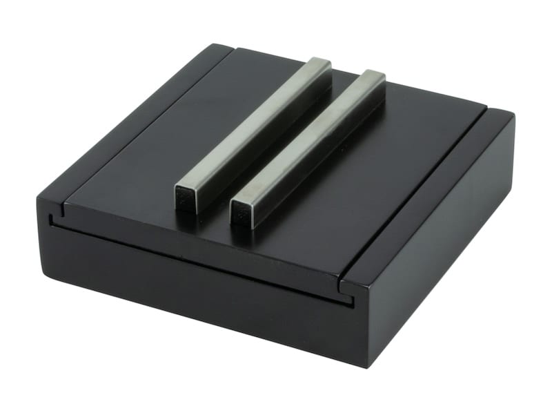 Zigarren-Set schwarz mit Ascher und Cutter,mit Schiebedeckel 524315