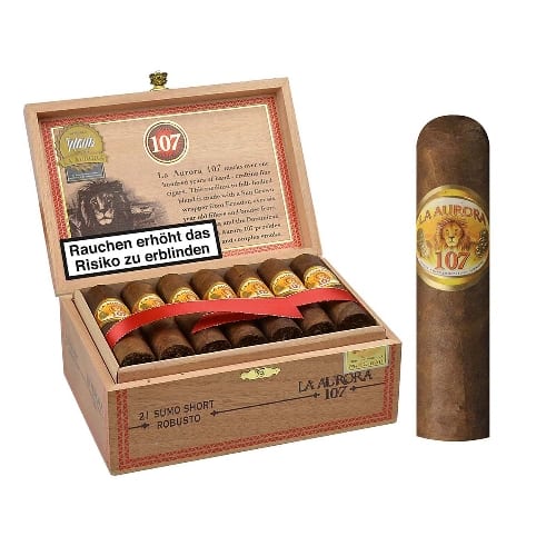 LA AURORA 107 Sumo Short Robusto 21 Zigarren 96064