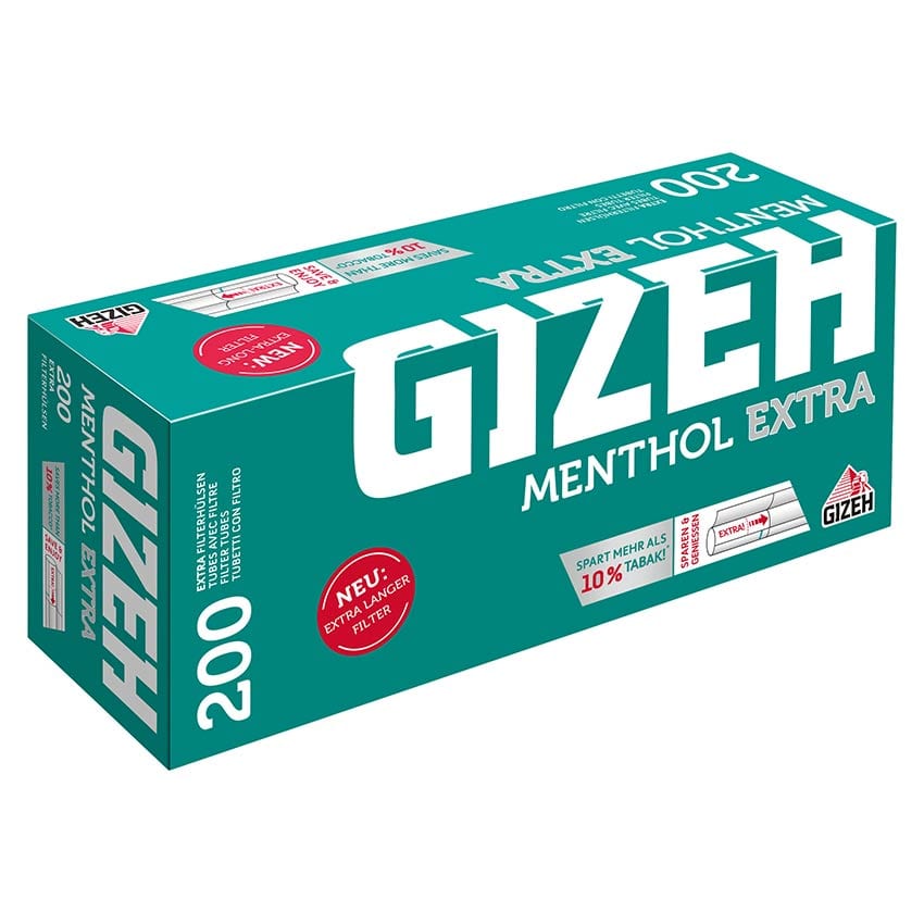 10.000 Stück GIZEH Menthol Extra Hülsen SW15951