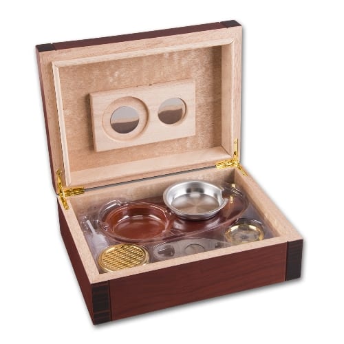 Humidor-Set Cherry 2-tone fuer ca. 25 Cigarren H8 x B24 x T18 cm 34515