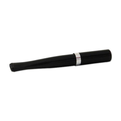 Zigarettenspitze Denicotea Automatic aus Kunststoff in schwarz mit Silberring