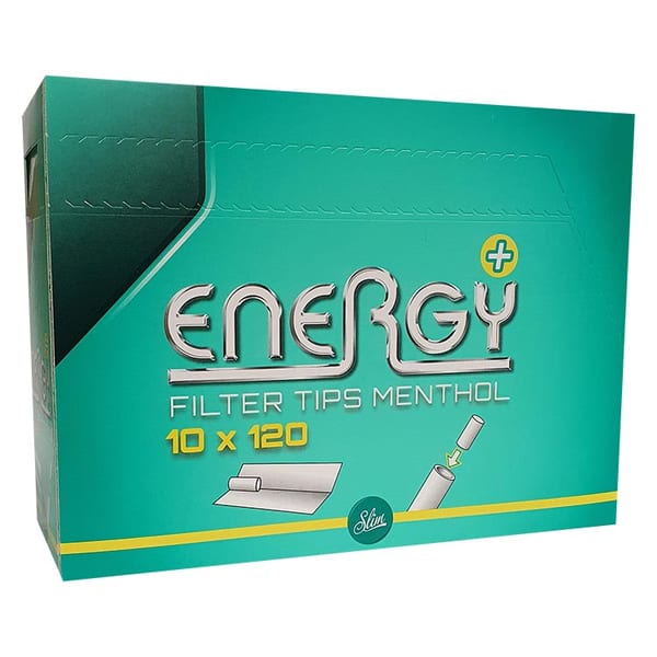 Energy+ Menthol Filter Tips 10x120