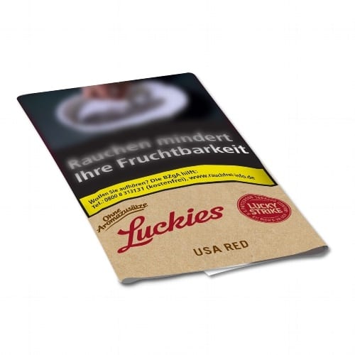Lucky Strike Zigarettentabak USA Red ( Braun) 30 Gramm Pouch