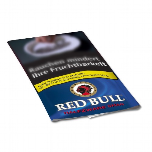 POUCH Zigarettentabak Red Bull Halfzware Shag 40 Gramm