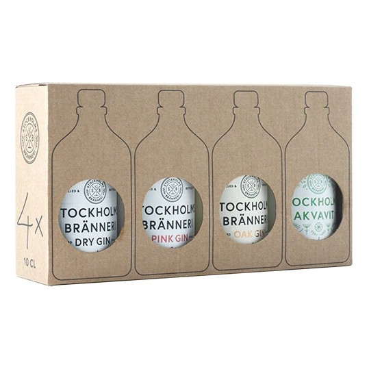 Gin STOCKHOLMS BRÄNNERI Taster Pack 40,8% Vol. 4x100ml