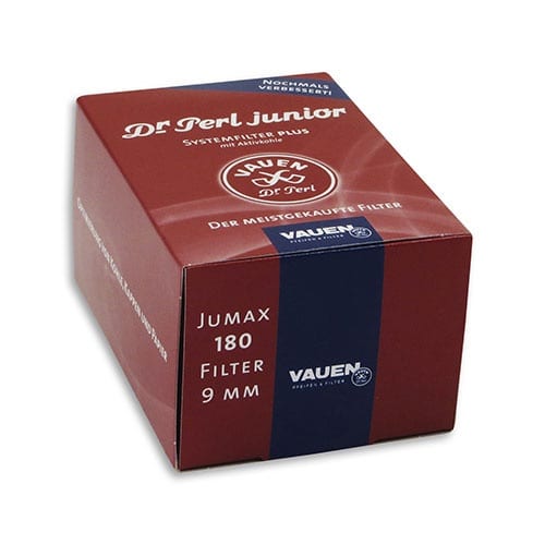 Pfeifenfilter Dr. Perl Junior Jumax Aktivkohle 9 mm 1 Schachtel à 180 Filter
