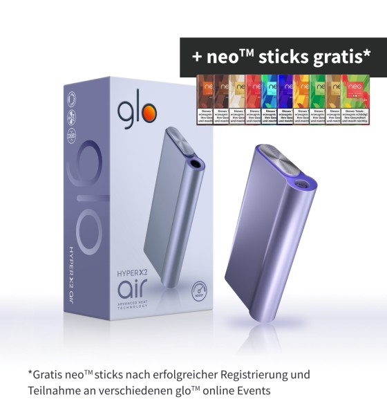hyper　Kit　nur　neo　Kaufen　€　Air　Purple　bis　glo　gratis　X2　19,00　Für　Device　Crisp　Online　zu　Tabak-Börse24