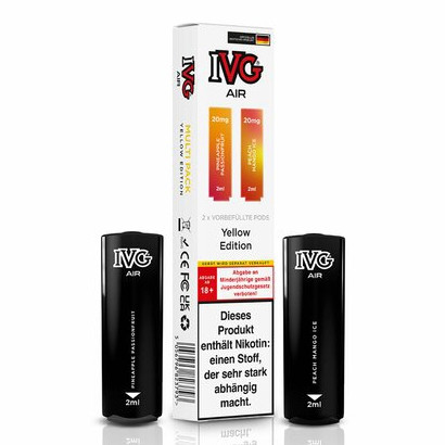 E-Liquidpod IVG Air Yellow Edition 20mg 2 Pods