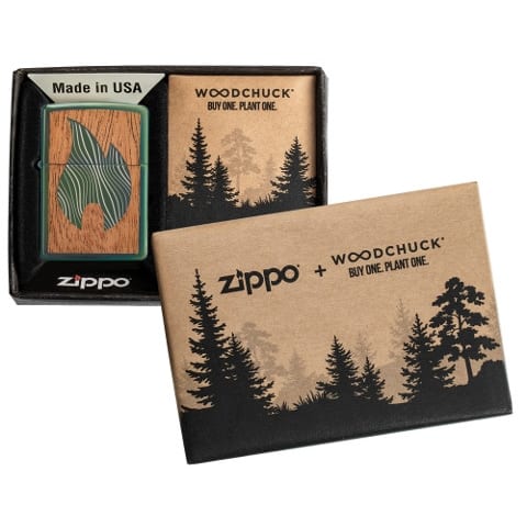 ZIPPO Street chrom Large Flame Woodchuck 60004754