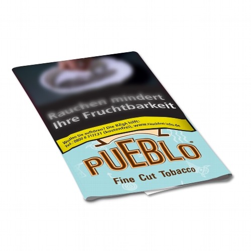 POUCH Pueblo BLUE Zigarettentabak Fine Cut 30 Gramm
