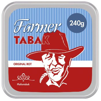 Pfeifentabak EIMER FARMER Rot 240 Gramm