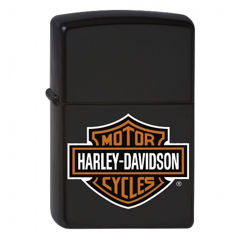 Zippo schwarz matt Harley-Davidson Bar & Shield