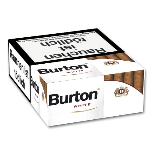 Burton White Naturdeckblatt 25 Filterzigarillos