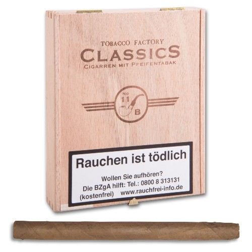 Tobacco Factory Classics No 11 Brasil mit Pfeifentabak 20 Zigarren